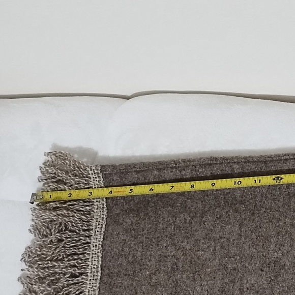 Wool Fringe Shawl  One Size - Picture 8 of 12